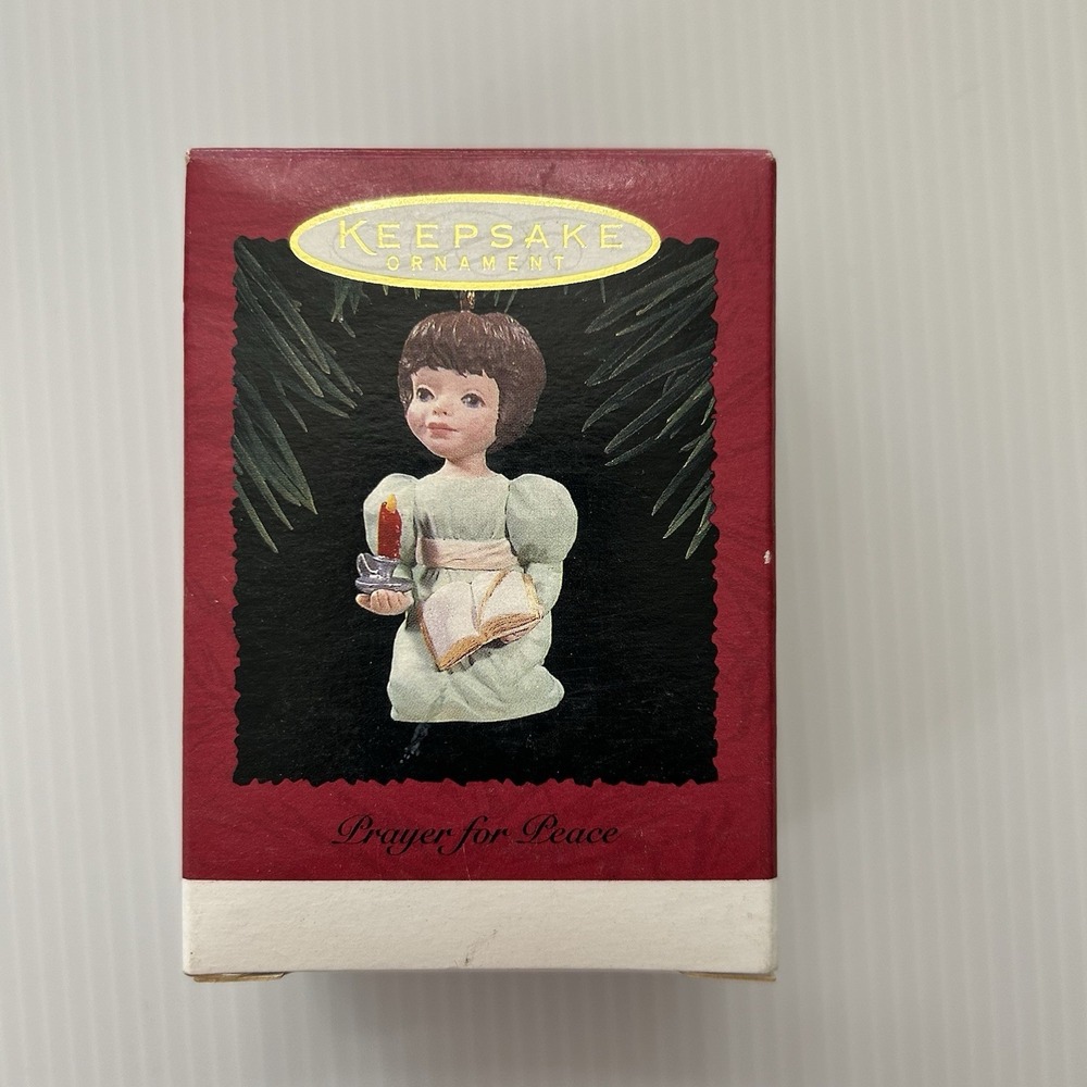 NEW VTG Hallmark 1996 Keepsake Ornament Prayer For Peace Joyce Lyle Christmas